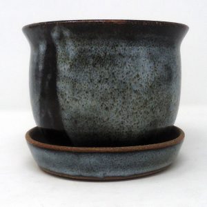 KC Ceramic pot glossy greyish blue (s)
