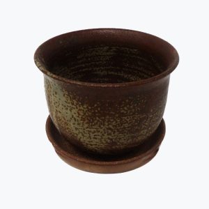 KC Ceramic pot matt brown (s)