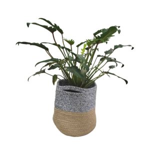 Jute rope planter with handle