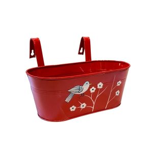 Double railling planter (red)